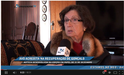 Avó acredita na recuperação de Gonçalo