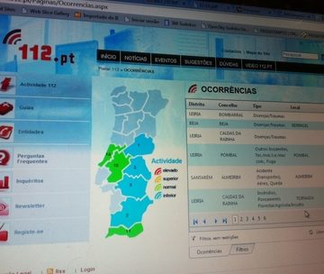 Última Hora: Site do 112 diz que há um acidente aéreo em Almeirim