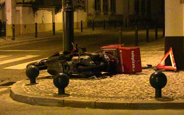 Ferido ligeiro em acidente no centro de Almeirim