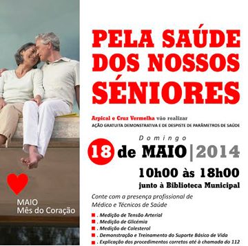 ARPICAL e Cruz Vermelha realizam Rastreios dia 18 de maio