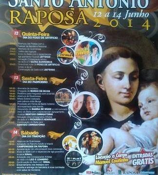 Festas de S. António começam esta quinta-feira na Raposa Festas de S. António começam esta quinta-feira na Raposa