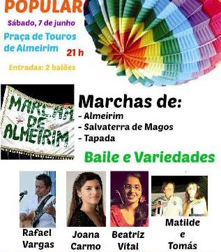 Marchas populares hoje em Almeirim com novo local Marchas populares hoje em Almeirim com novo local