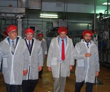 Secretario de Estado inaugura linha de produção em Alpiarça
