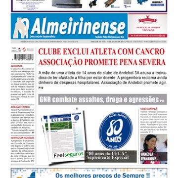 Conheça os destaques d’O Almeirinense de 15 de julho Conheça os destaques d’O Almeirinense de 15 de julho