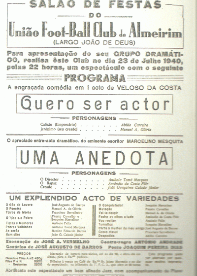 Antigamente era assim… (União de Almeirim) por Augusto Gil
