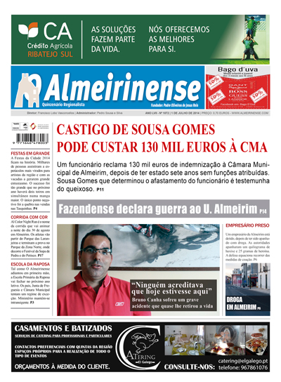 Edição 1 de julho de O Almeirinense já nas Bancas Edição 1 de julho de O Almeirinense já nas Bancas