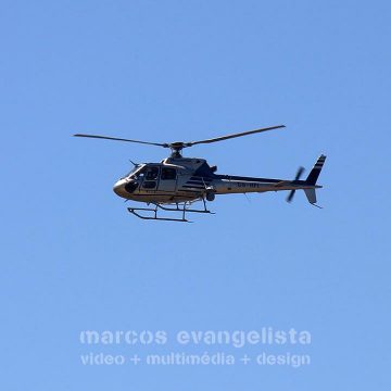 Helicóptero verifica linhas eléctricas em Almeirim