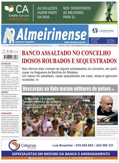 Destaques edição 1 de setembro Destaques edição 1 de setembro