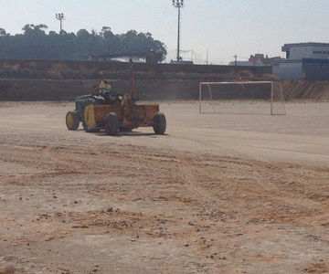 Relva sintética para Estádio Municipal chega a Almeirim Relva sintética para Estádio Municipal chega a Almeirim