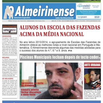 Edição de 1 de outubro de O Almeirinense já nas Bancas