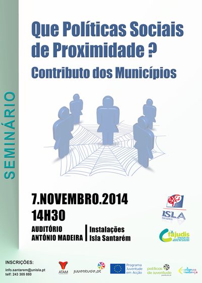 ISLA apresenta seminário “Que Políticas Sociais de Proximidade? Contributo dos Municípios”