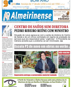 O Almeirinense de 15 de janeiro já nas bancas
