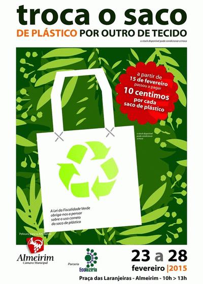 Câmara troca sacos de plástico