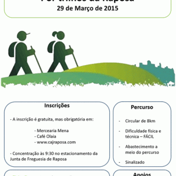 CAJ organiza caminhada