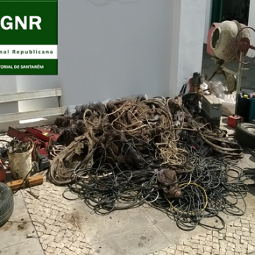 GNR apanha 700 kg de cobre em Fazendas de Almeirim