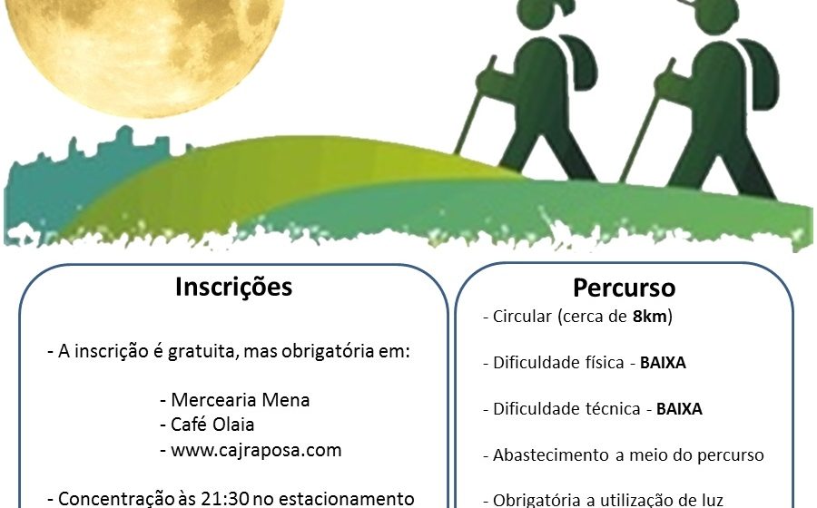 “Caminhada da Lua Cheia” na Raposa