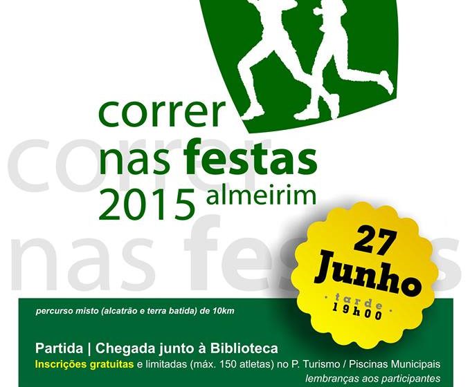 Almeirim tem prova de atletismo dia 27. Inscrições gratuitas
