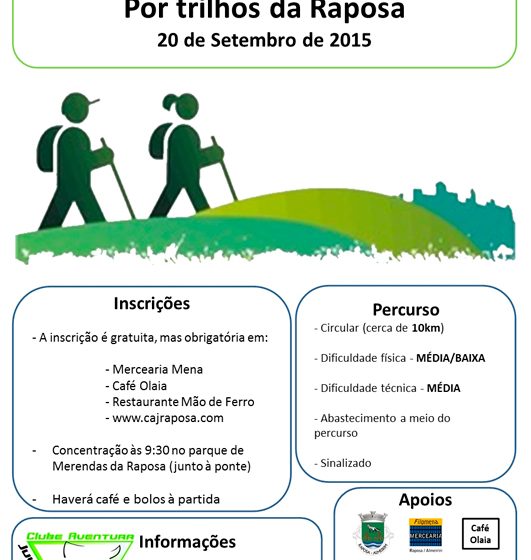 Caminhada “Adeus Verão” do CAJ Raposa