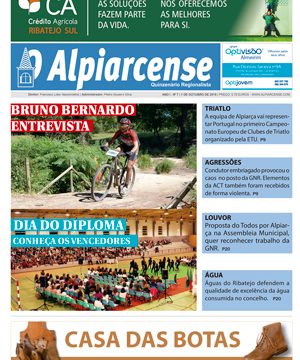 Destaques de O Alpiarcense 1 de outubro