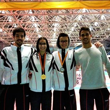 Atletas de Almeirim na prova rainha do Taekwondo