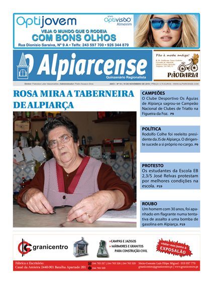 Edição 15 de novembro de O Alpiarcense