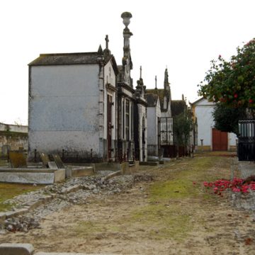 Ossadas mexidas no Cemitério de Alpiarça