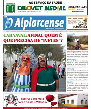 O Alpiarcense 15 de fevereiro já nas bancas