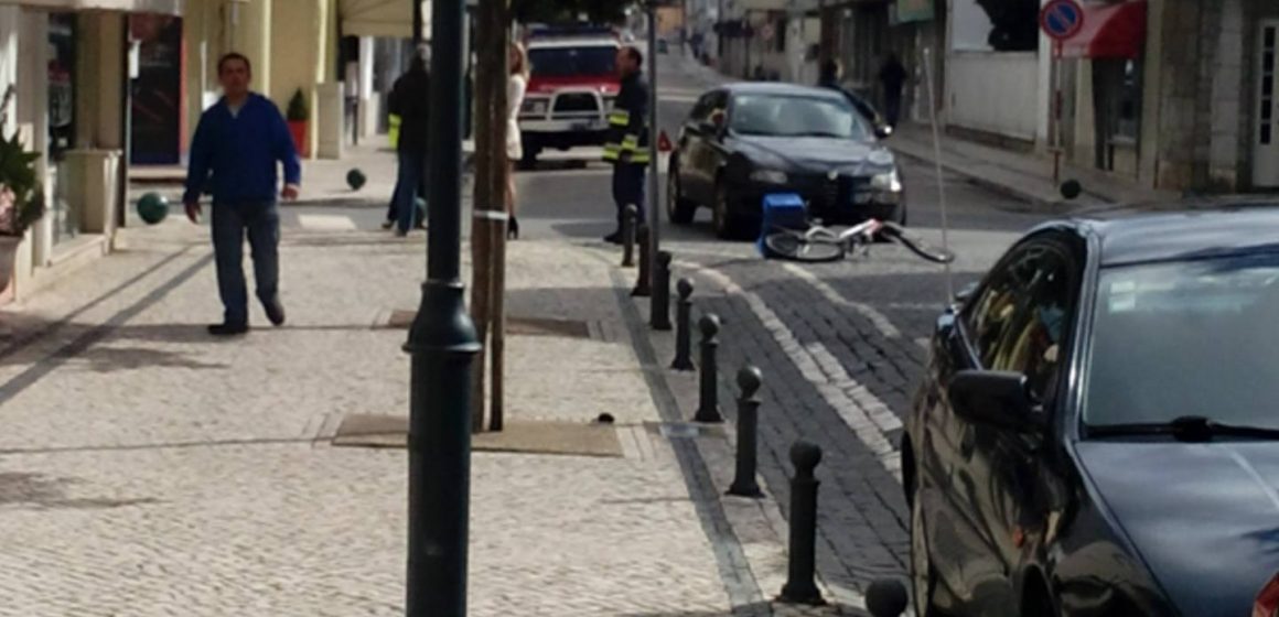Acidente com bicicleta faz um ferido