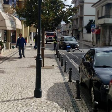 Acidente com bicicleta faz um ferido Acidente com bicicleta faz um ferido