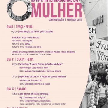 Dia da Mulher em Alpiarça. Conheça o programa