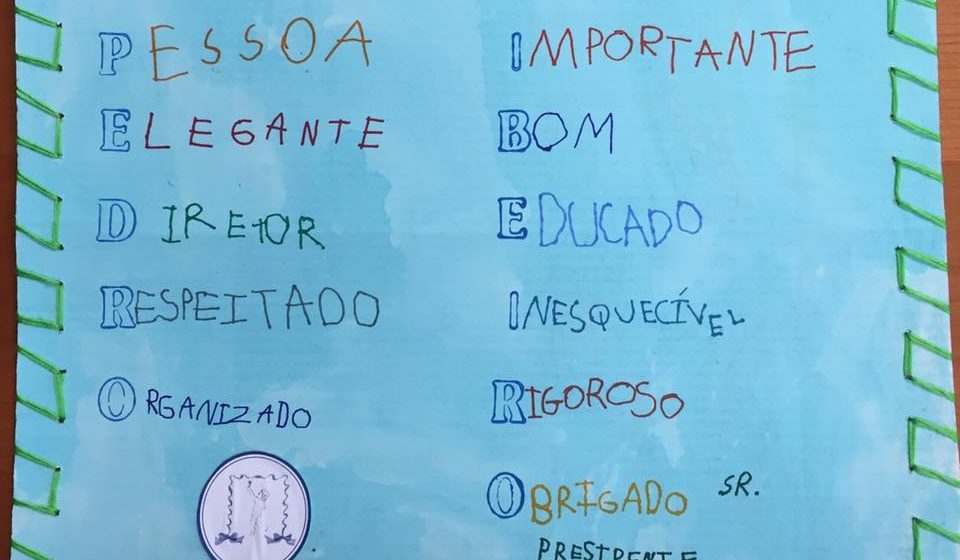 Alunos de quatro e cinco anos entrevistam e elogiam Presidente
