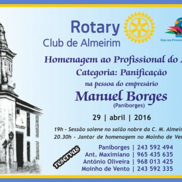 Manuel Borges profissional do ano pelo Rotary Club de Almeirim