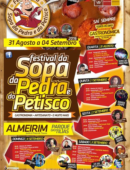 Cartaz do Festival da Sopa e do Petisco fechado