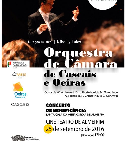 Concerto de beneficência dia 25 setembro