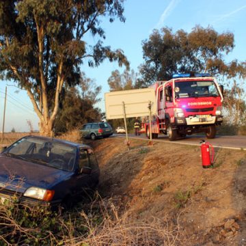 Despiste provoca ferido em Benfica do Ribatejo