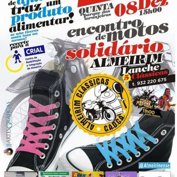 Encontro de motas solidário