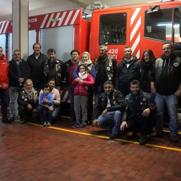 Grupo Motard “Os Aceleras da Charneca” doa mil euros aos Bombeiros (c/fotos)