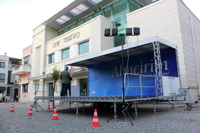 Palco móvel inaugurado no presépio vivo Palco móvel inaugurado no presépio vivo
