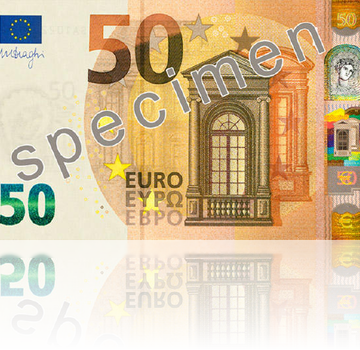 Nova nota de 50 euros entra hoje em circulação