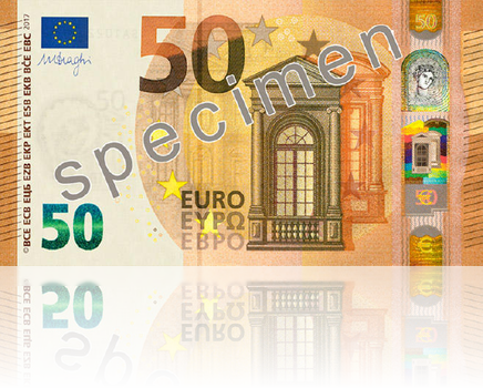 Nova nota de 50 euros entra hoje em circulação Nova nota de 50 euros entra hoje em circulação