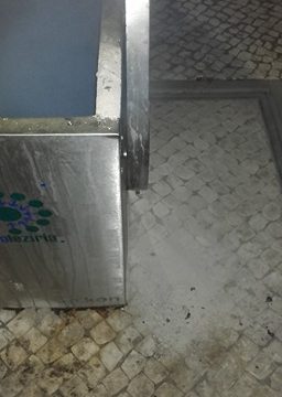 Contentor arde: Suspeitas de colocação de cinzas