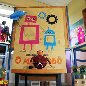 Exposição de Robótica nas escolas Febo Moniz e Canto do Jardim