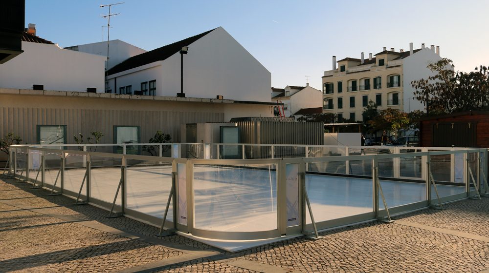 Pista de gelo montada