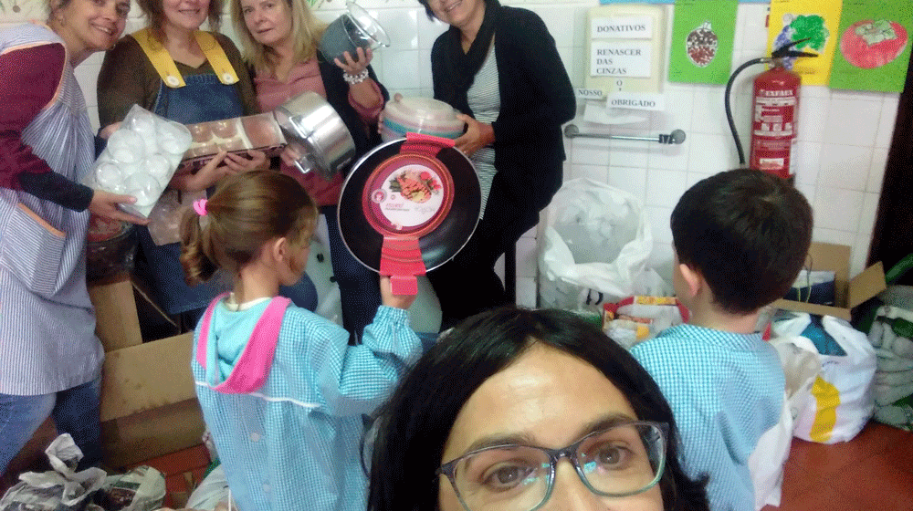 Escola de Benfica do Ribatejo promoveu ação de solidariedade para as vítimas do incêndios