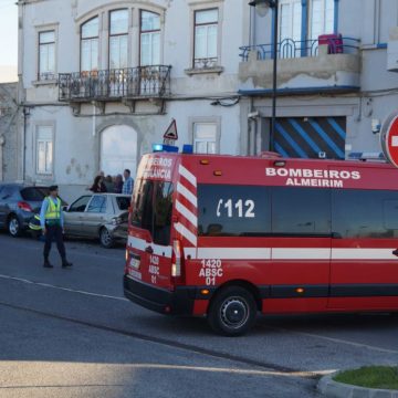 Acidente aparatoso em Almeirim