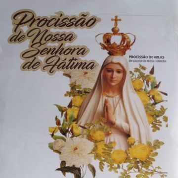 Procissão de velas em louvor de Nª Senhora de Fátima