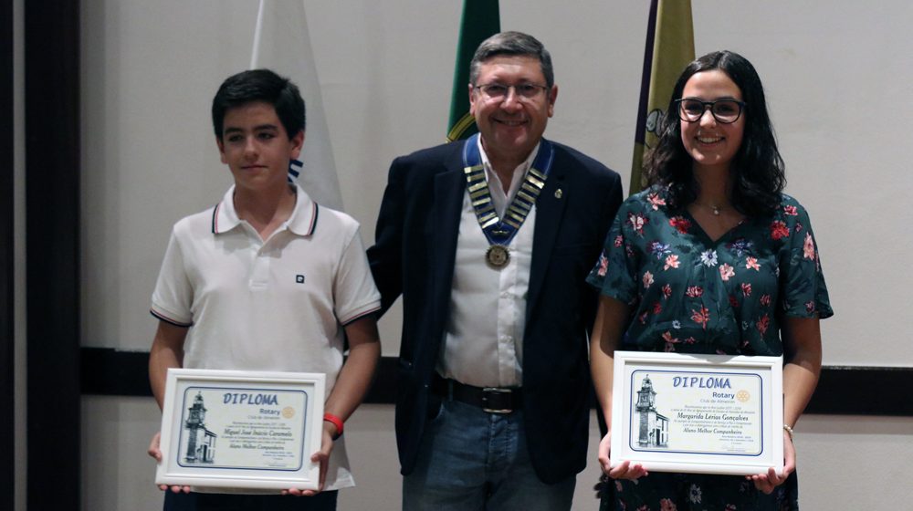 Margarida Gonçalves e Miguel Caramelo distinguidos pelo Rotary Club de Almeirim