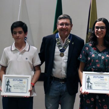 Margarida Gonçalves e Miguel Caramelo distinguidos pelo Rotary Club de Almeirim