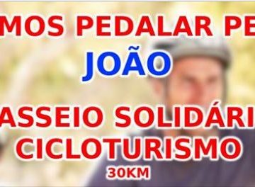 Passeio solidário de Cicloturismo para jovem de 16 anos