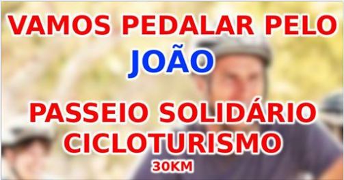 Passeio solidário de Cicloturismo para jovem de 16 anos Passeio solidário de Cicloturismo para jovem de 16 anos